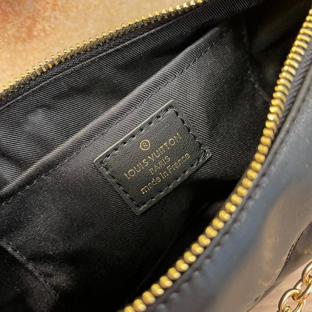 Modern Brown Quilted Leather Crossbody Bag