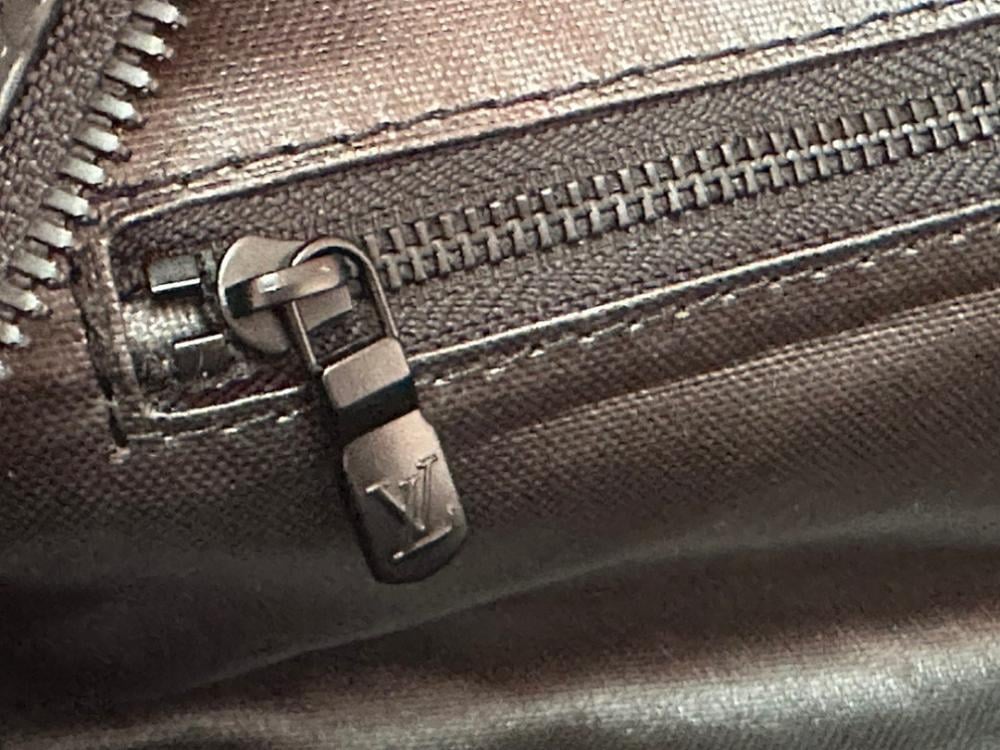 Elegant Monogram Leather Travel Bag