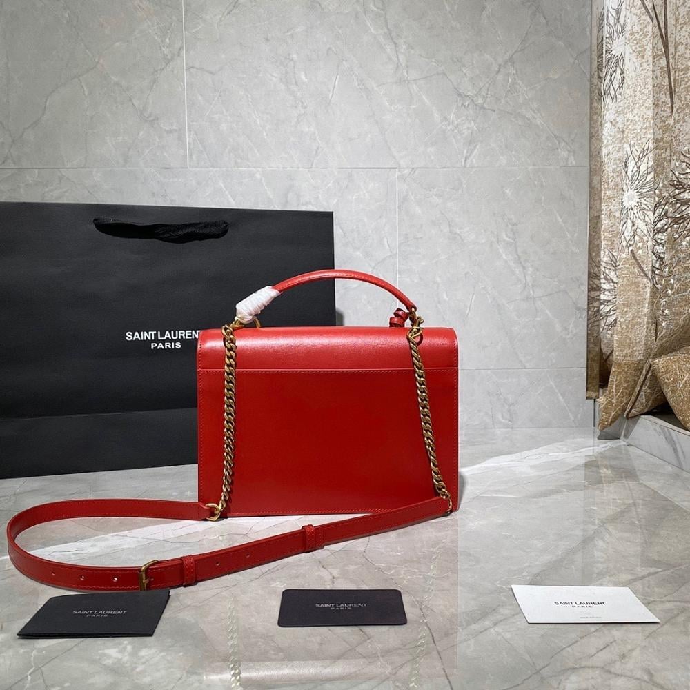 Stylish Refined Leather Crossbody Bag 25x18x5cm