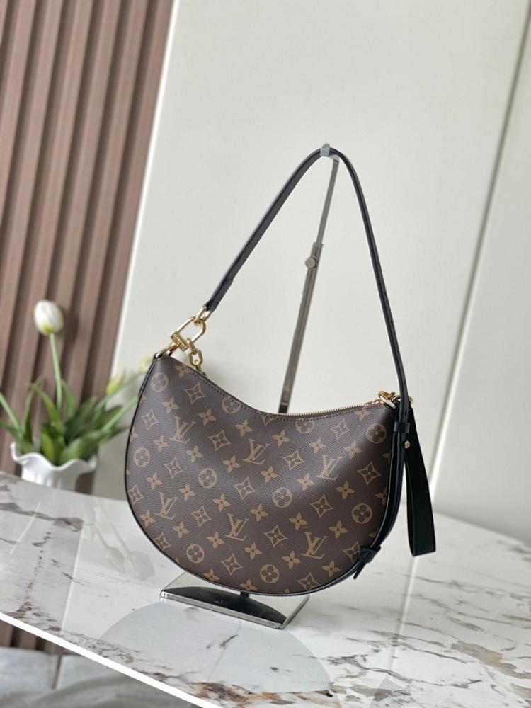 Classic Luxury Monogram Leather Shoulder Bag 28.5x19x5cm