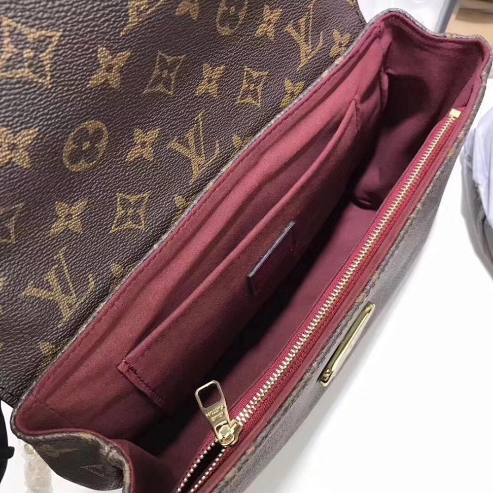 Elegant Gold Monogram Calfskin Crossbody Bag