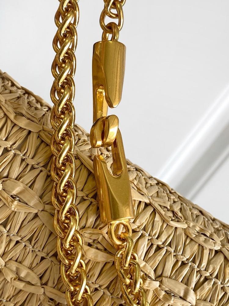 Luxury Raffia Shoulder Bag