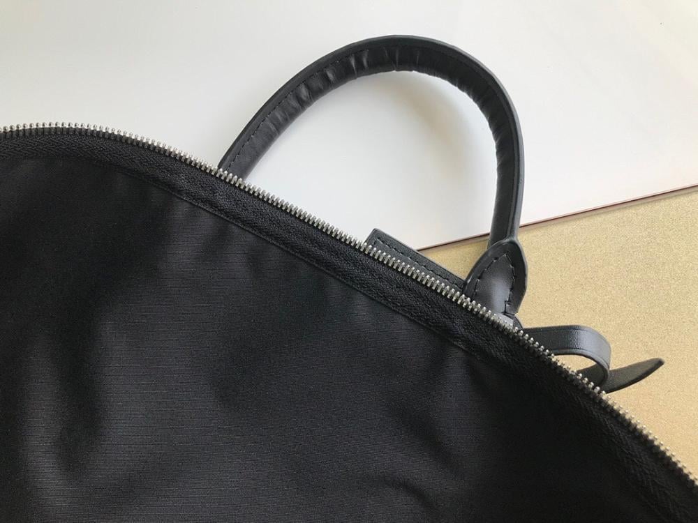 Modern Black Leather Crossbody Bag