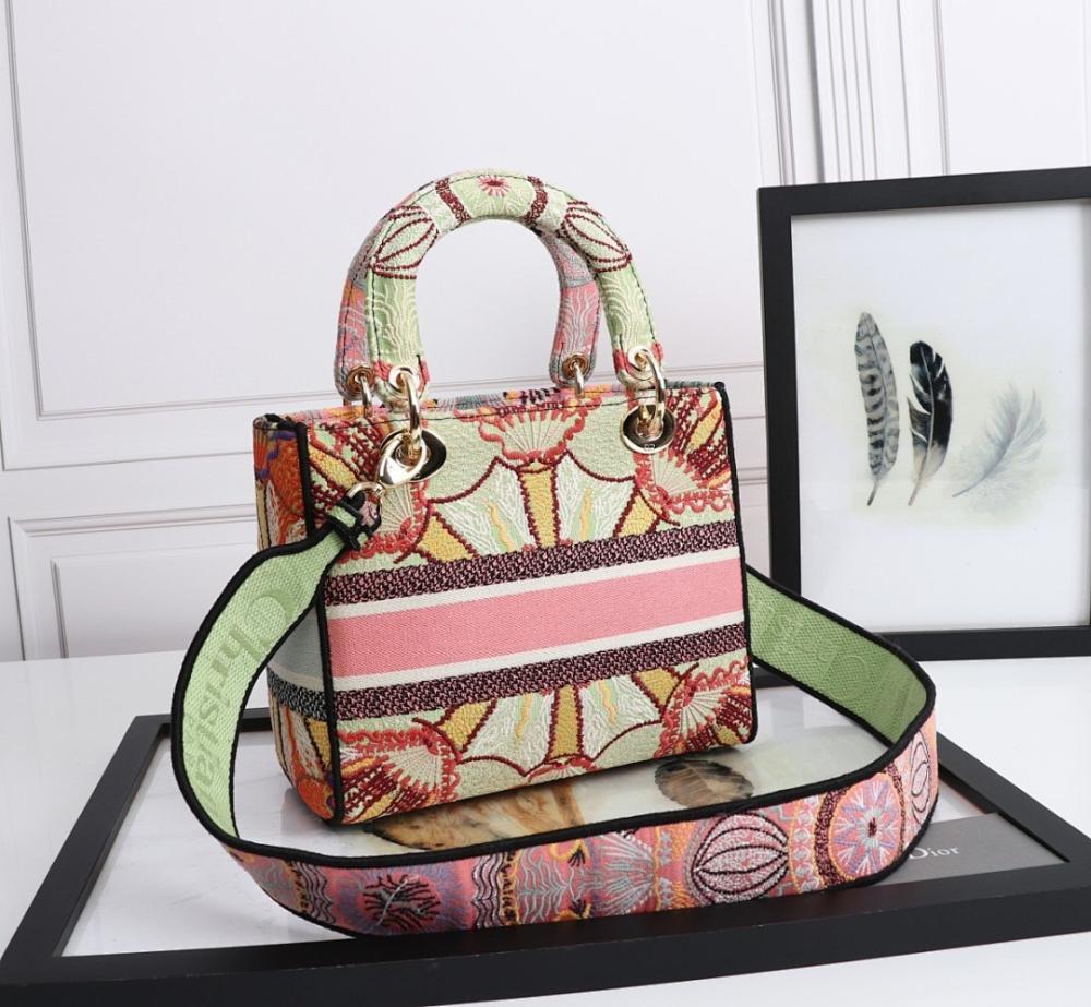 Modern Gold Embroidered Shoulder Bag