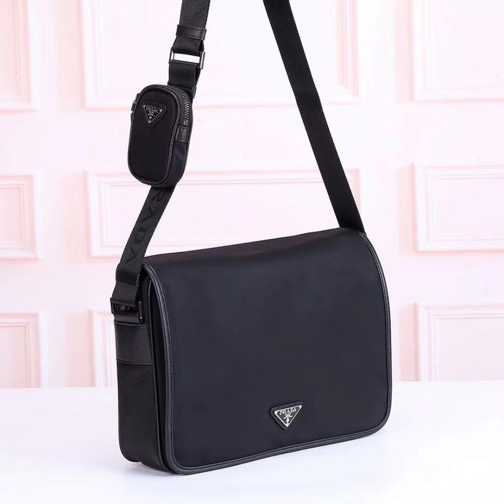 Classic Woven Nylon Crossbody Bag