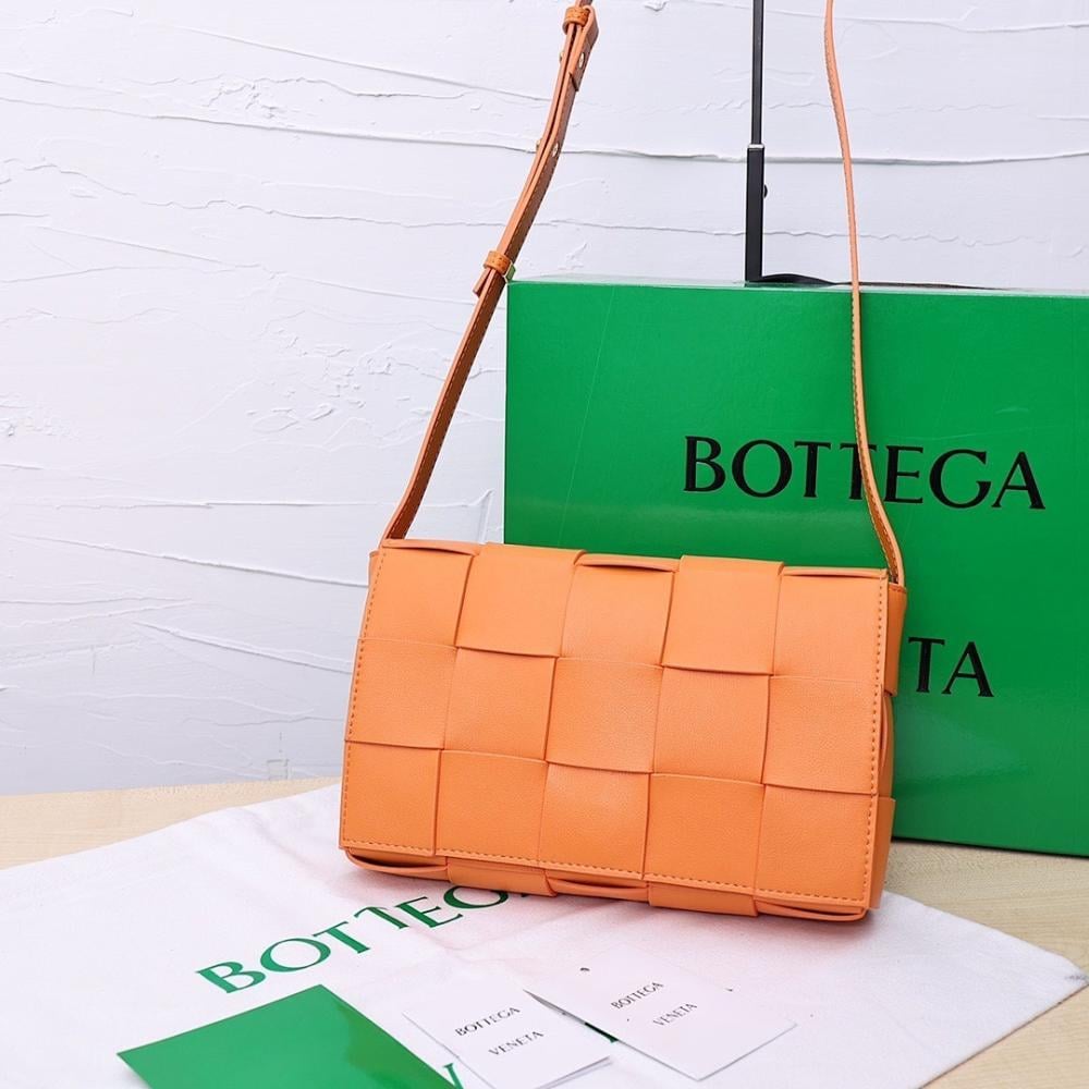Modern Woven Calfskin Crossbody Bag