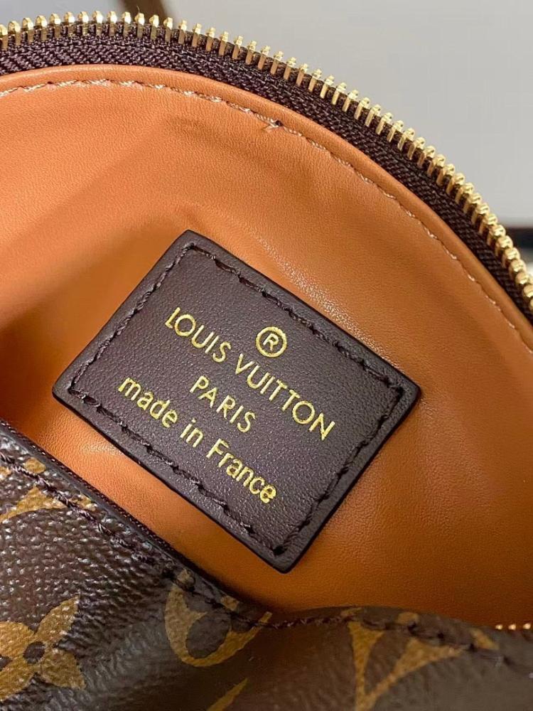 Elegant Stylish Monogram Leather Top Handle Bag 31x35x18cm
