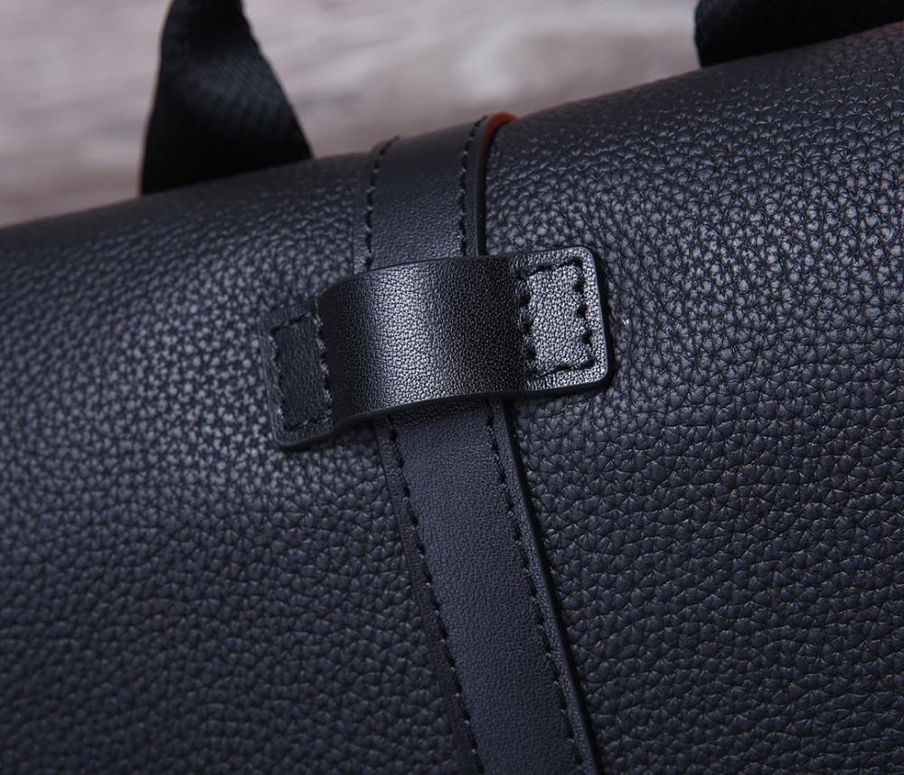 Modern Italian-Inspired Quilted Leather Shoulder Bag 30x42x17cm