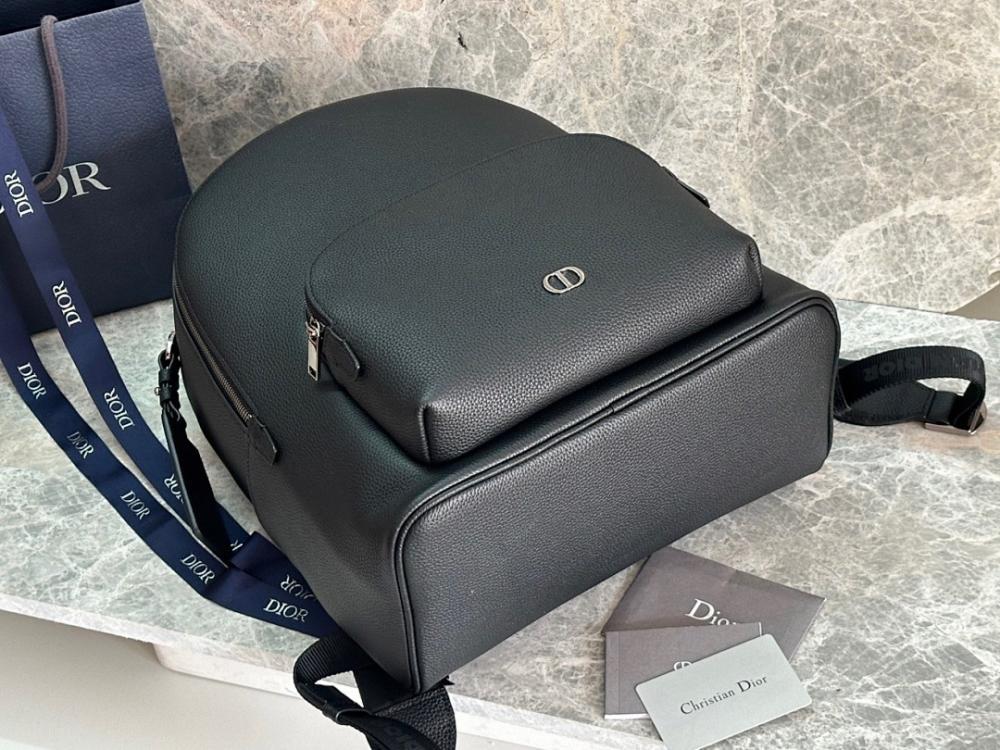 Italian-Inspired Luxury Black Calfskin Crossbody Bag 31x40x19cm