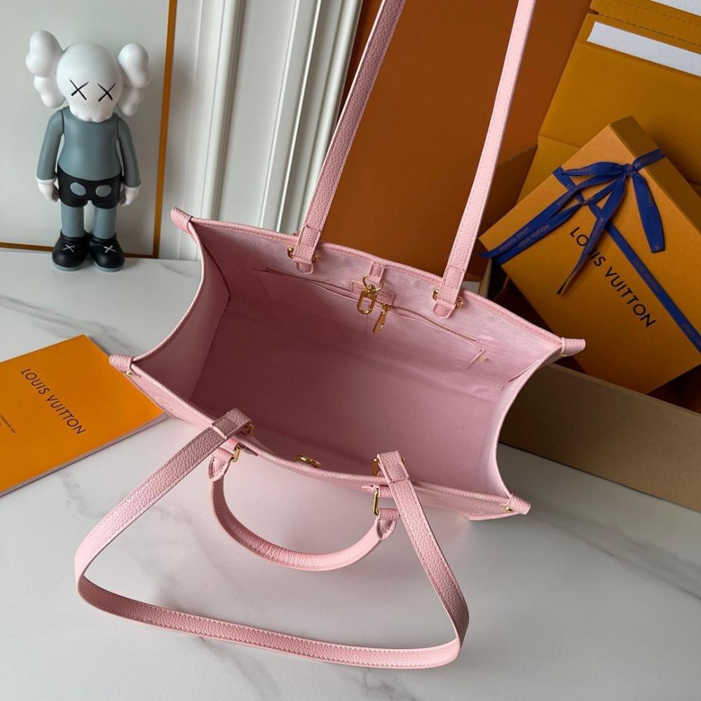 Luxury Elegant Monogram Leather Shoulder Bag 34x26x13cm