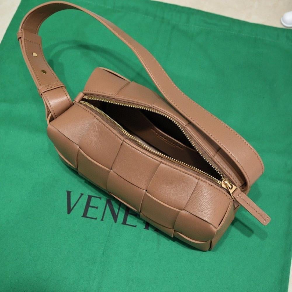 Stylish Woven Leather Top Handle Bag