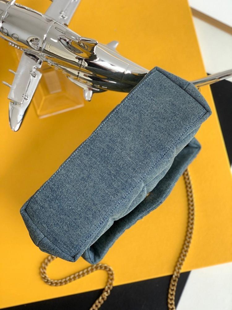 Classic Blue Top Handle Bag