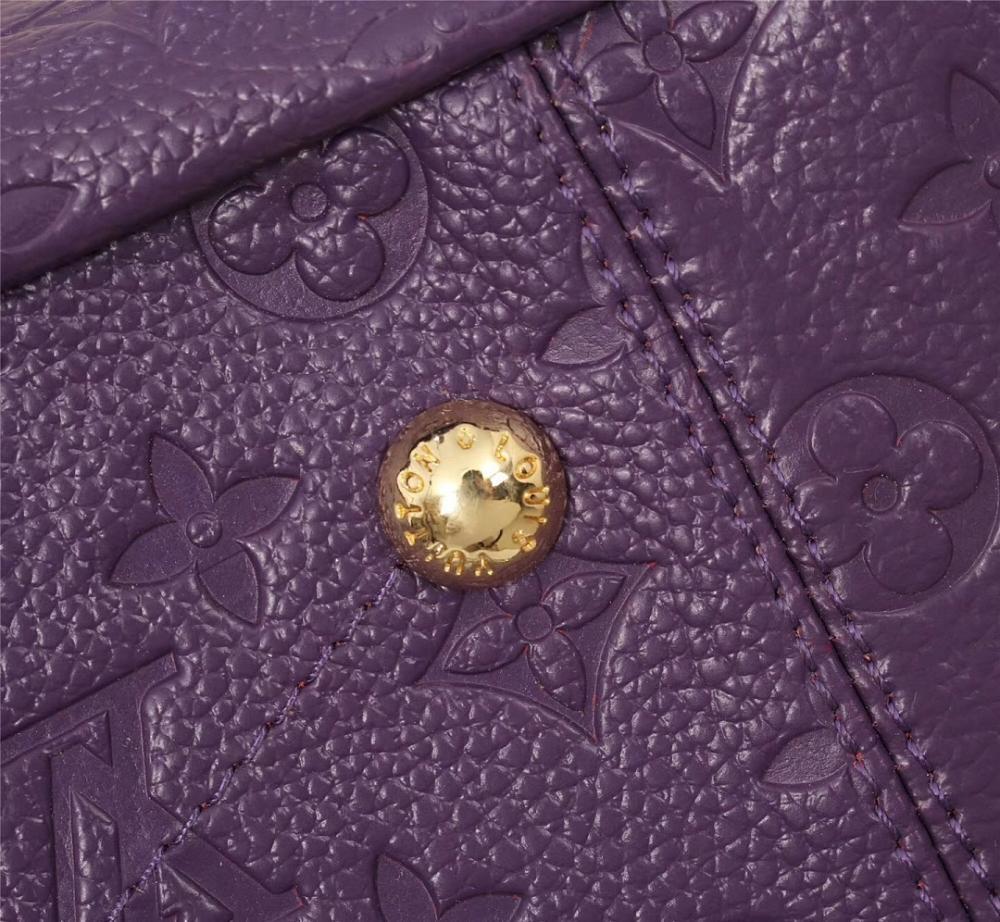 Modern Gold Monogram Leather Top Handle Bag