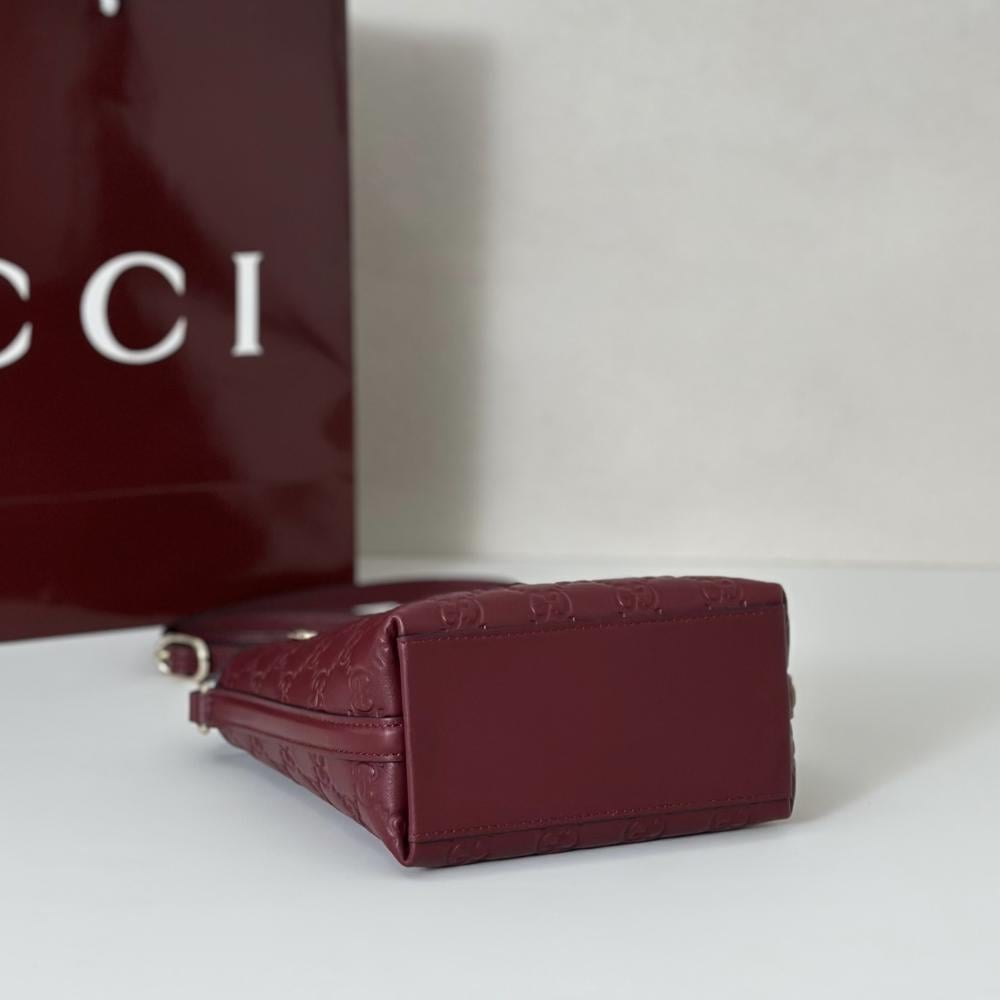 Luxury Leather Top Handle Bag