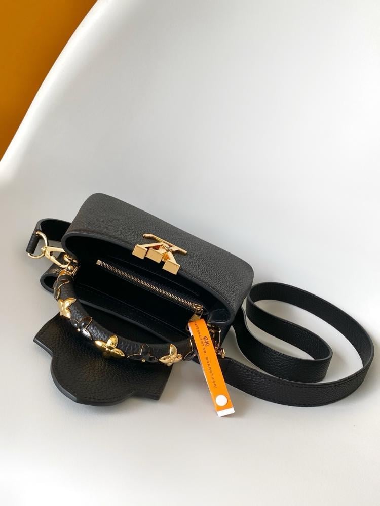 Leather Top Handle Bag Pink