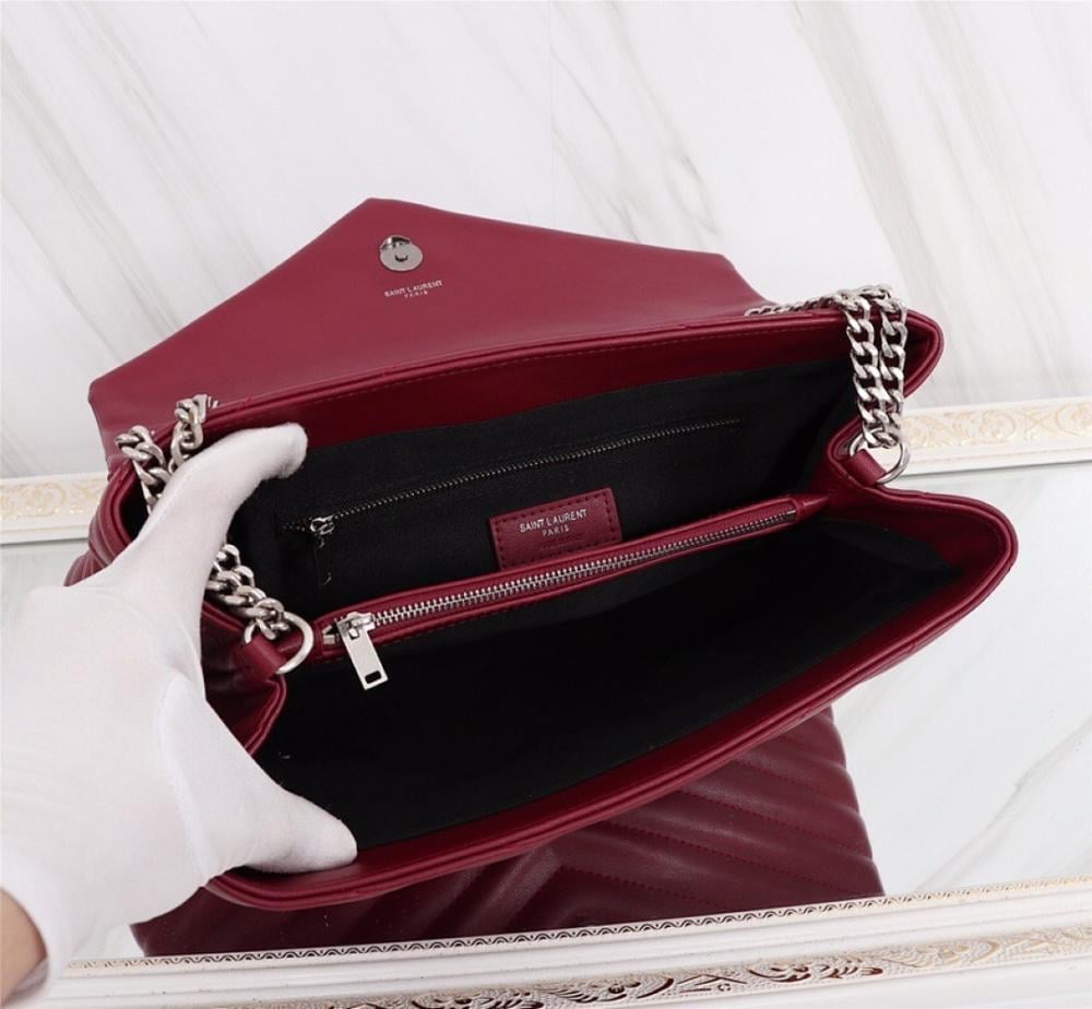 Luxury Stylish Silver Leather Shoulder Bag