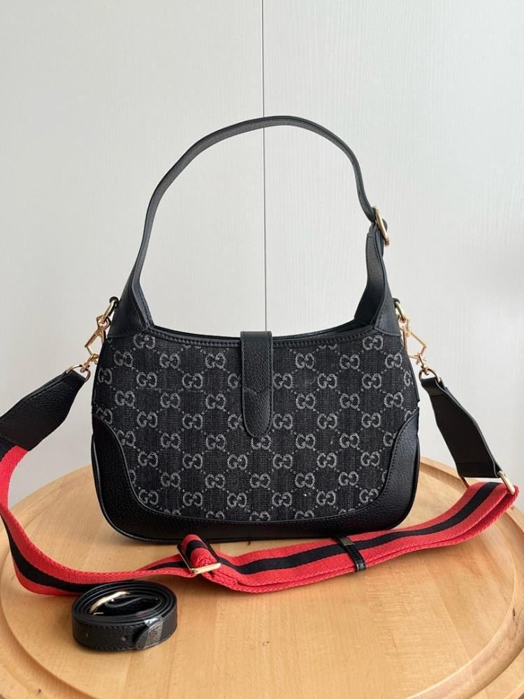 Classic Gold Leather Shoulder Bag
