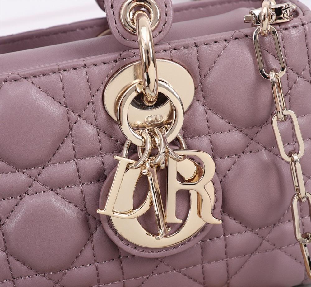Modern Pink Lambskin Crossbody Bag