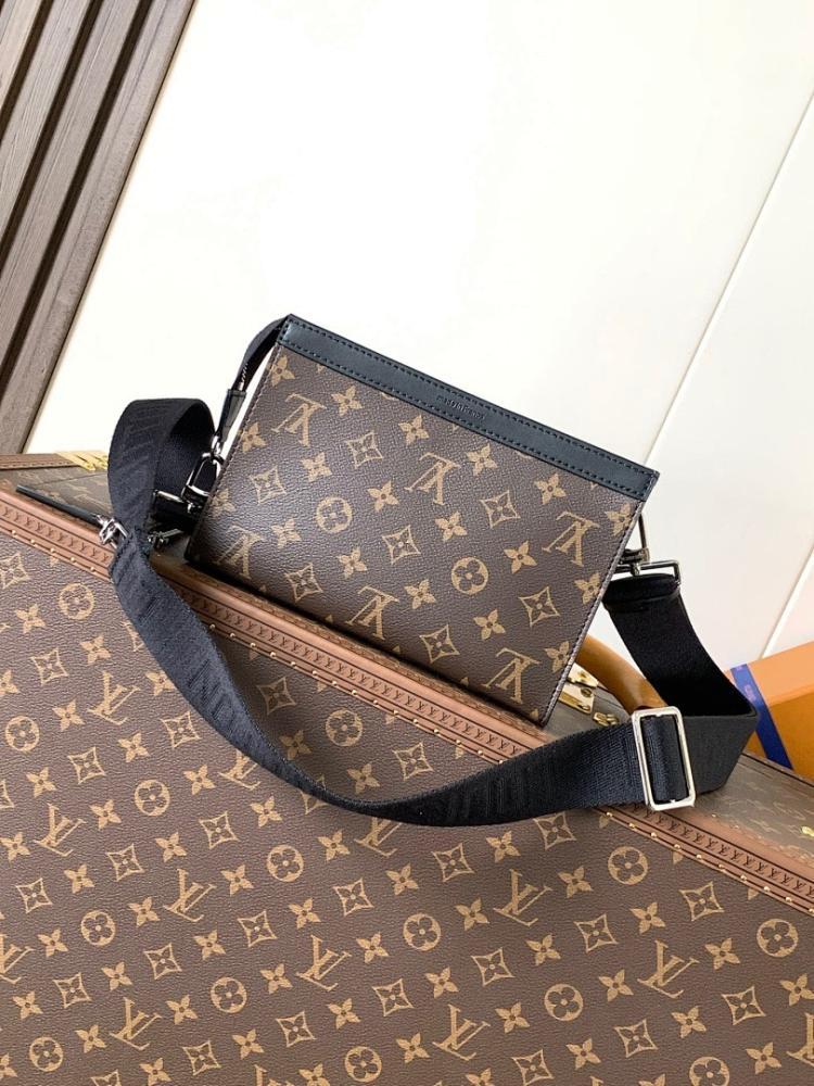 Elegant Stylish Monogram Leather Shoulder Bag