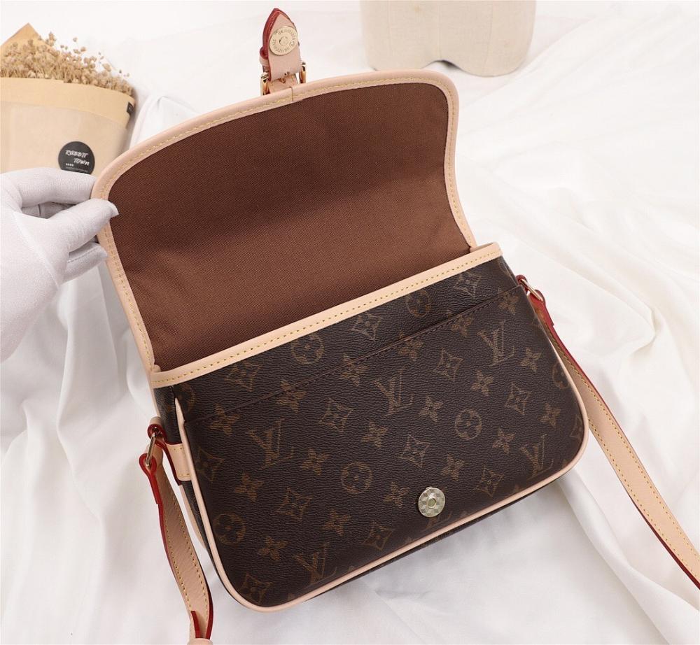 Luxury Refined Leather Shoulder Bag 27x17x9cm