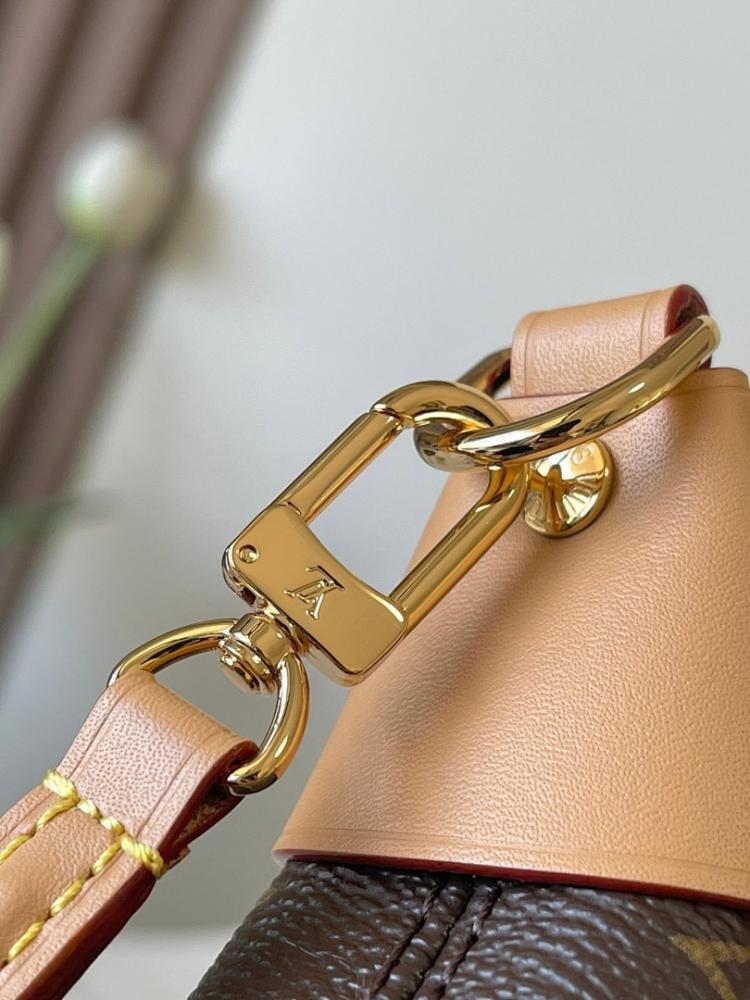 Modern Premium Monogram Leather Shoulder Bag 22x14.5x8cm