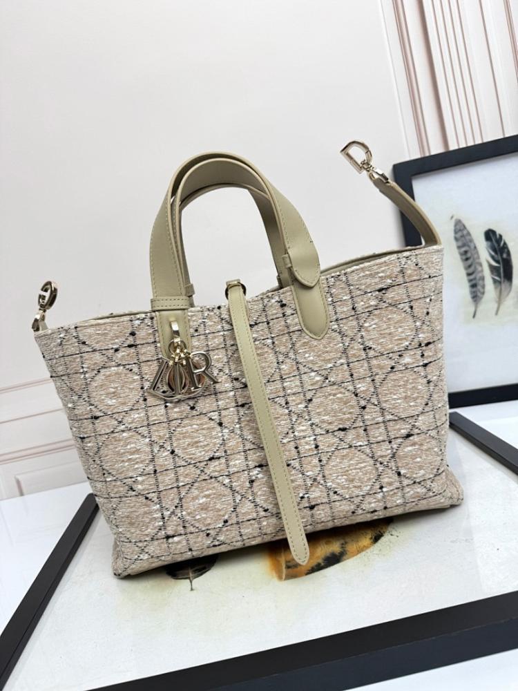 Modern Refined Blue Jacquard Shoulder Bag 28.5x21.5x17cm