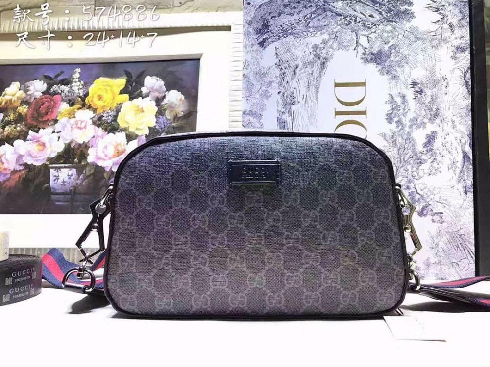 Stylish Black Nylon Crossbody Bag