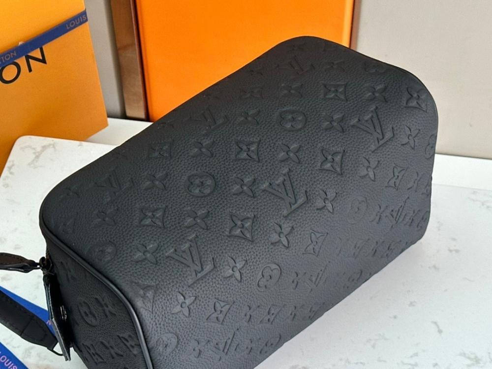 Elegant Monogram Leather Travel Bag