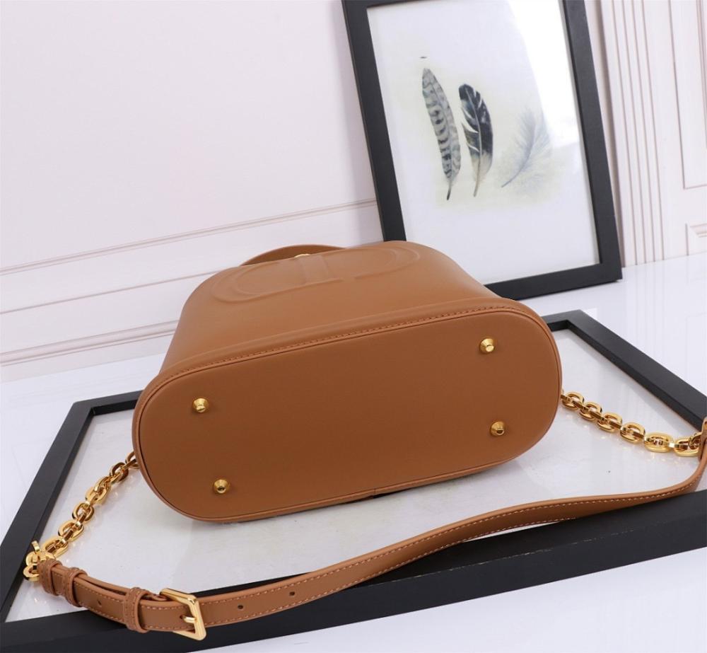Modern Refined Leather Bucket Bag 24x25.5x10cm