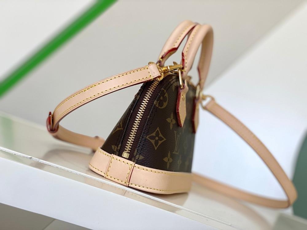 Alma Monogram Leather Shoulder Bag Style 1510833922