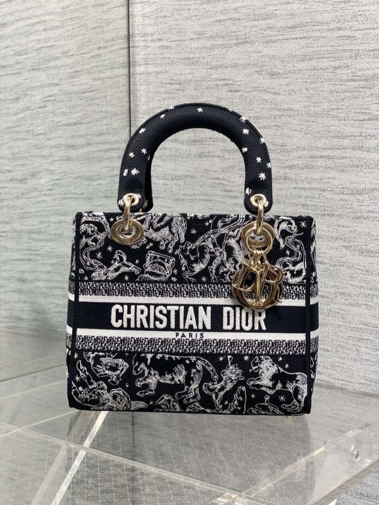 Embroidered Top Handle Bag Pink