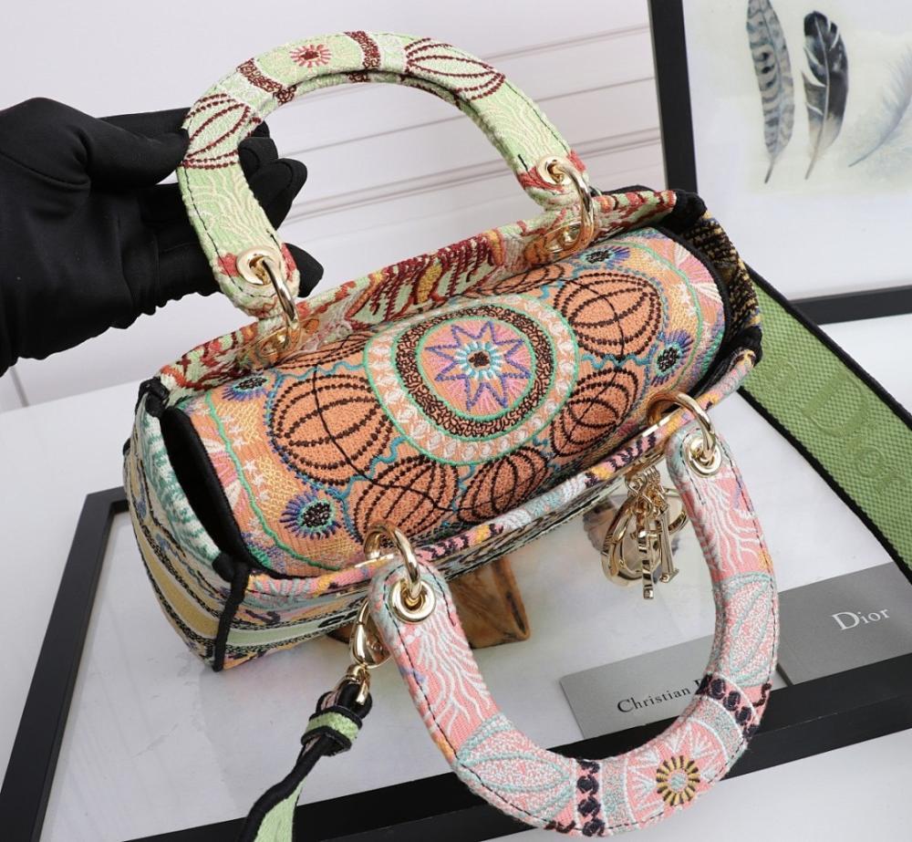 Modern Gold Embroidered Shoulder Bag