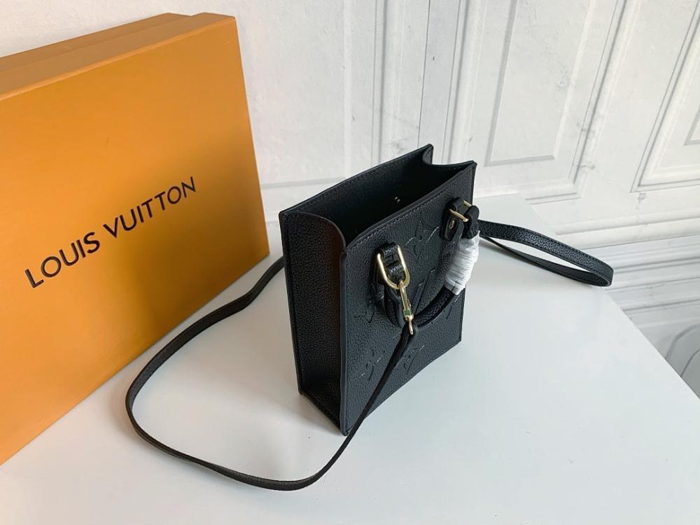 Stylish Refined Leather Shoulder Bag 14x17x5cm