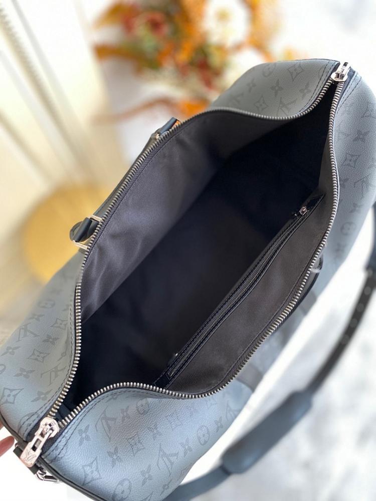Stylish Refined Black Shoulder Bag Black/Silver 50x29x22cm