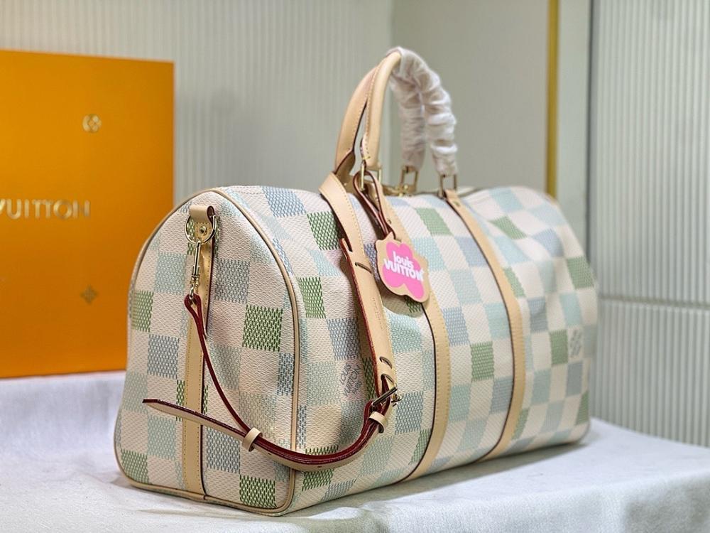 Modern Luxury Leather Shoulder Bag Pink 50x29x23cm