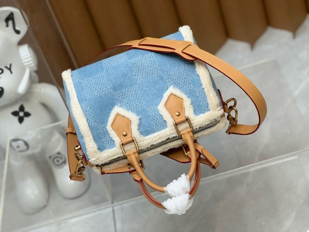 Classic Modern Leather Top Handle Bag 25x15x15cm