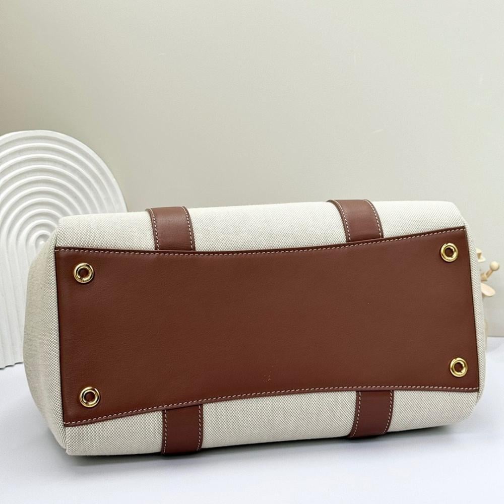 Classic Refined Canvas Top Handle Bag 33x23x18cm