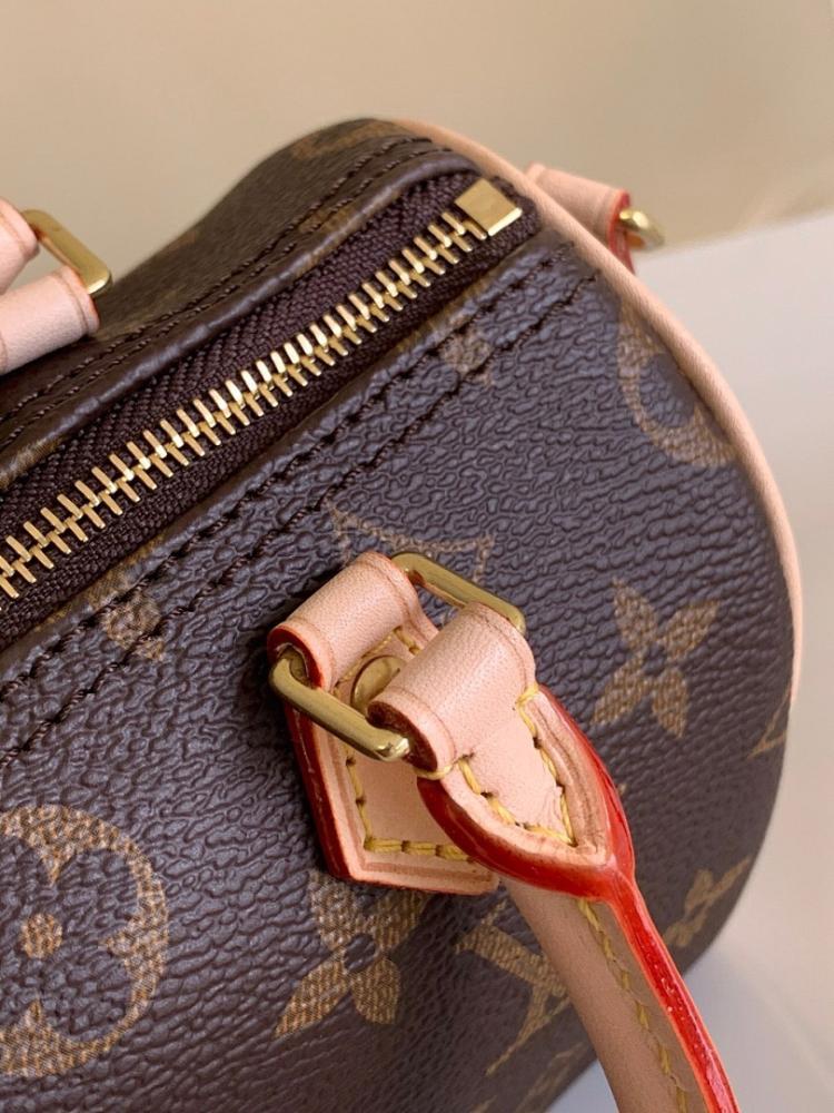 Stylish Refined Canvas Top Handle Bag 16x11x9cm