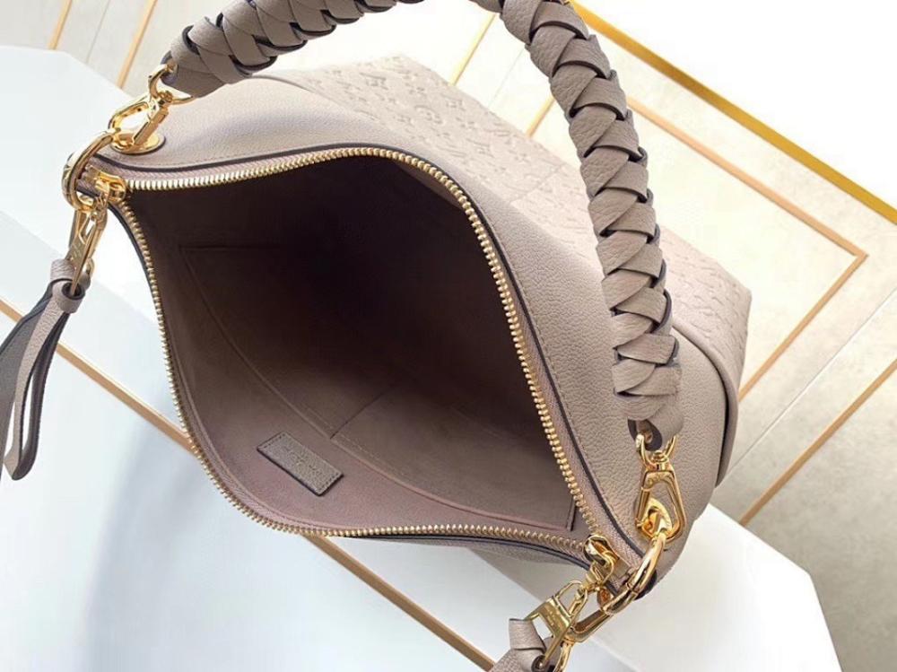 Modern Refined Woven Leather Top Handle Bag 33x30x16cm