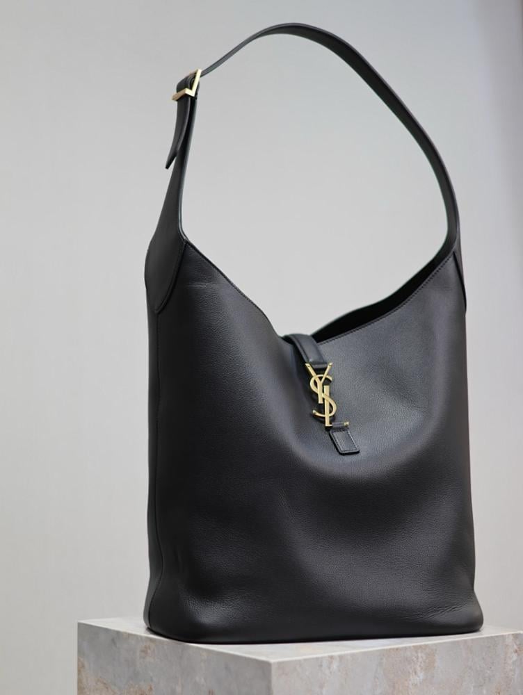 Classic Elegant Leather Bucket Bag