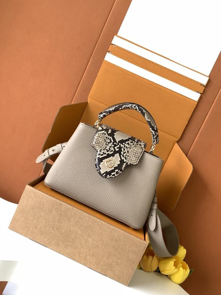 Gold Leather Top Handle Bag Style 1403337057