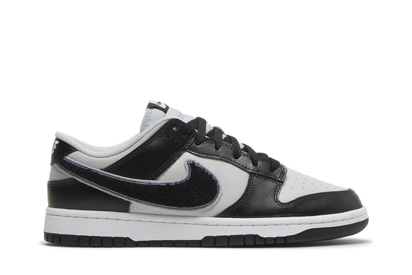 Dunk Low 'Chenille Swoosh - Black Grey Fog'