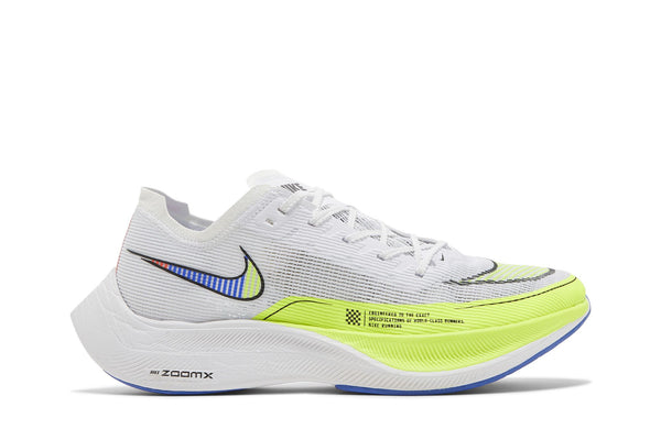 ZoomX Vaporfly Next% 2 'White Volt Racer Blue'