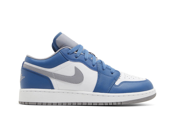 Air Jordan 1 Low GS 'True Blue Cement'