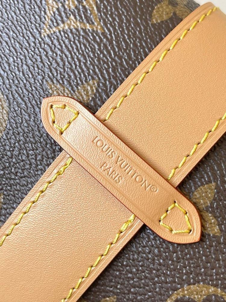 Modern Premium Monogram Leather Shoulder Bag 22x14.5x8cm