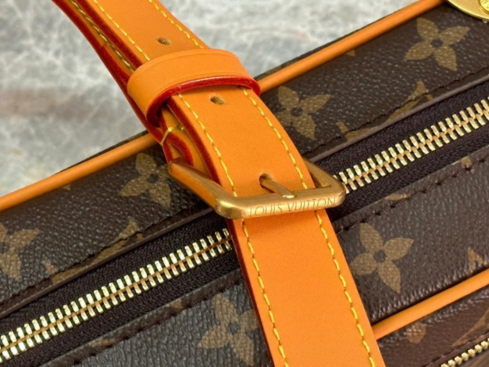 Modern Monogram Leather Top Handle Bag