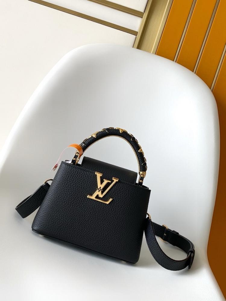 Leather Top Handle Bag Pink