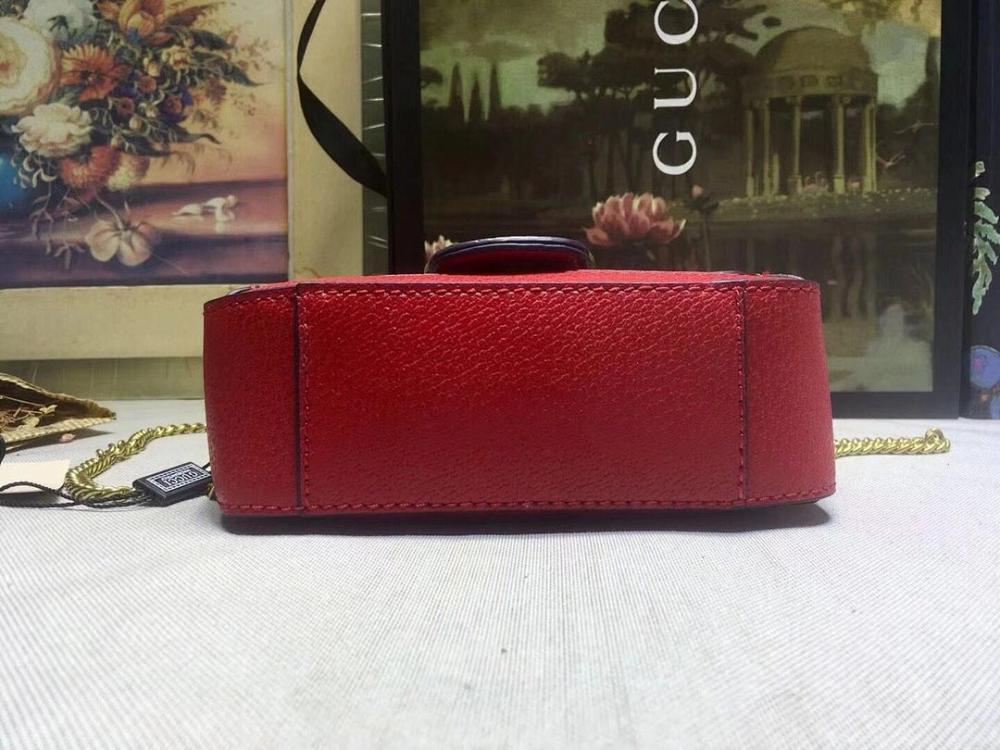 Modern Elegant Leather Top Handle Bag Red