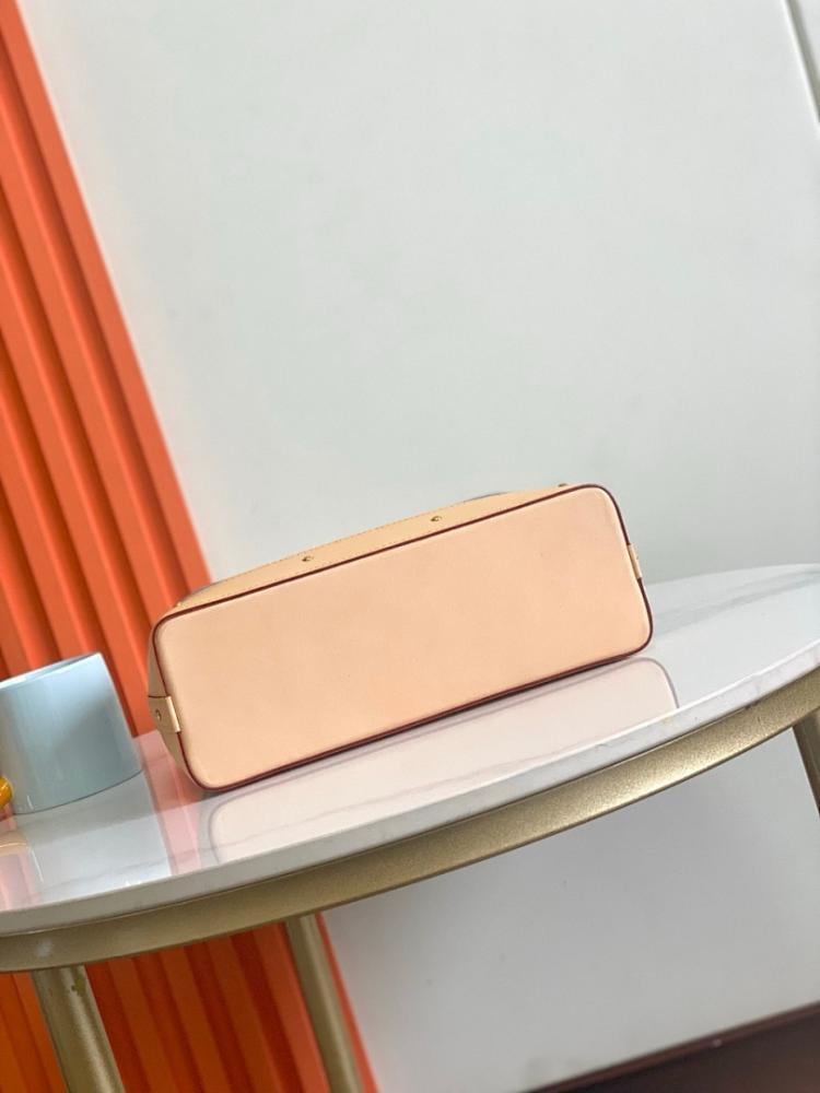 Stylish Refined Monogram Leather Top Handle Bag 27x18x9cm