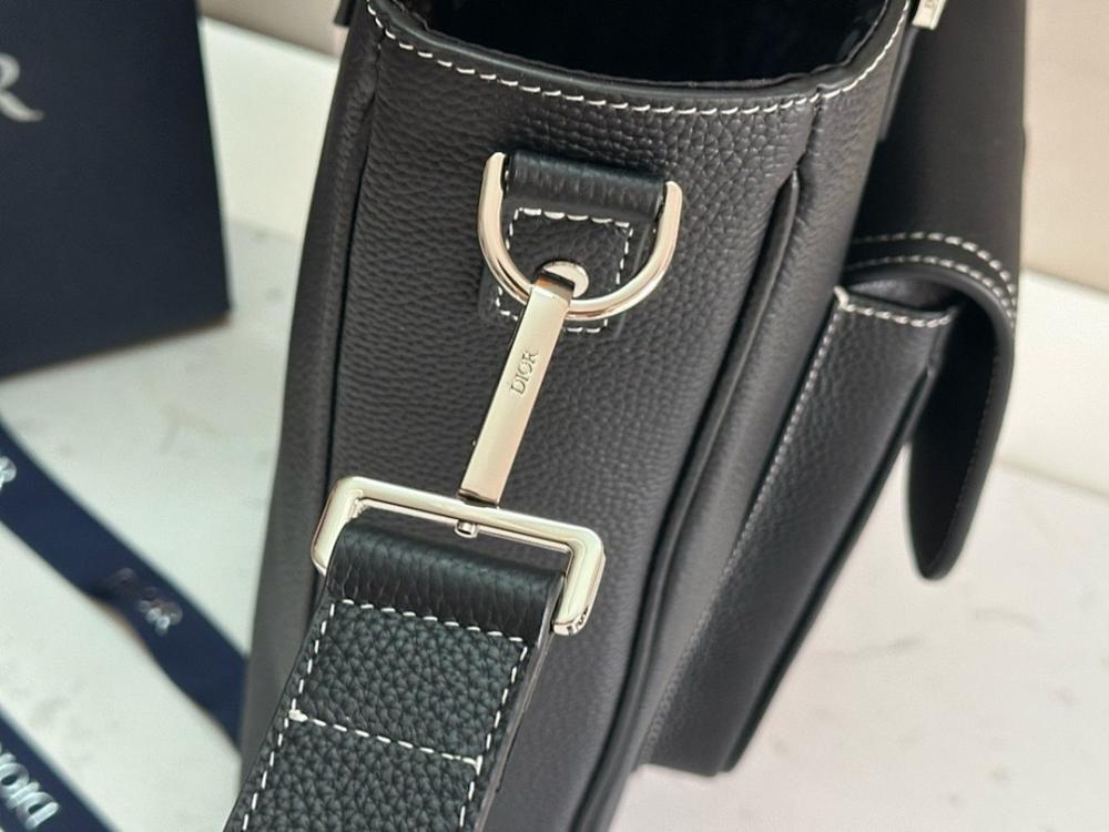 Classic Black Printed Leather Shoulder Bag